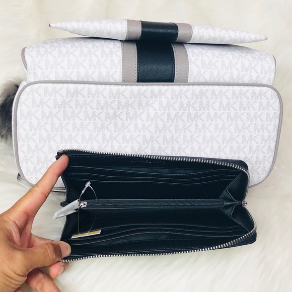 4PCS Michael Kors Abbey LG Backpack Wallet Clutch - Picture 5 of 8